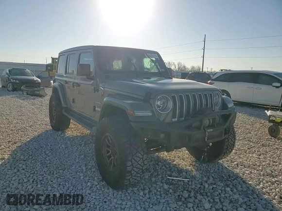 2020 Jeep Wrangler Unlimited Sahara with VIN 1C4HJXEM1LW325049, listed as a Copart auction lot 48429215 with 53,186 mi miles and Salvage Title. Bid and sale history available at carsss.com. Image 11.