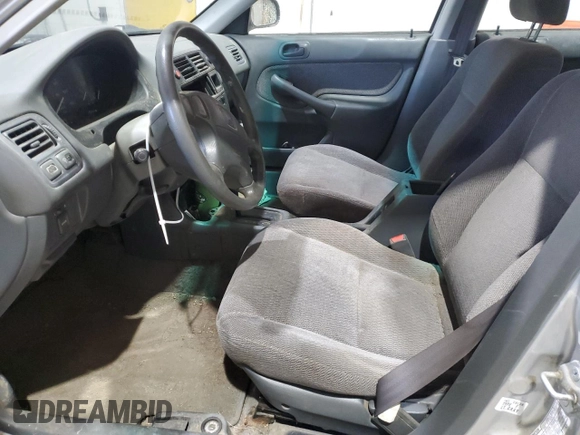 1998 Honda Civic LX with VIN 2HGEJ6675WH554442, listed as a Copart auction lot 53257865 with 104,597 mi miles and Clean Title. Bid and sale history available at DreamBid. Image 7.