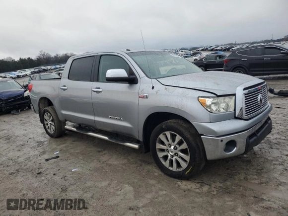 2012 Toyota Tundra 4WD Truck LTD with VIN 5TFHW5F11CX222458, listed as a Copart auction lot 84830834 with 186,867 mi miles and Clean Title. Bid and sale history available at carsss.com. Image 4.