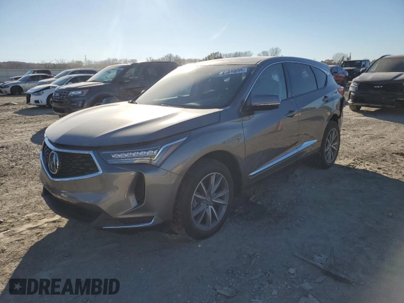 2022 Acura RDX w/Technology Package with VIN 5J8TC2H5XNL009134, listed as a Copart auction lot 81839264 with 9,200 mi miles and Salvage Title. Bid and sale history available at carsss.com. Image 1.