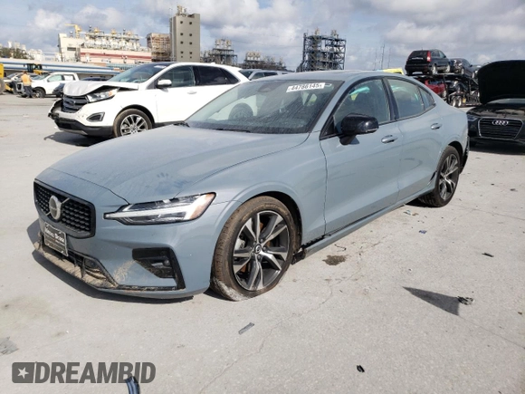 2024 Volvo S60 Core Dark Theme with VIN 7JRL12FK5RG320466, listed as a Copart auction lot 44786145 with 21,130 mi miles and Salvage title. Bid and sale history available at DreamBid. Image 1.