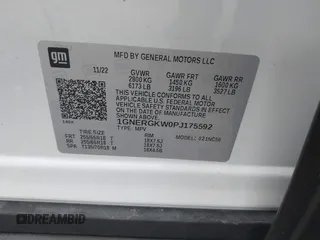 2023 Chevrolet Traverse LT Cloth with VIN 1GNERGKW0PJ175592, listed as a IAAI auction lot 42531153 with 15,045 mi miles and . Bid and sale history available at DreamBid. Image 9.
