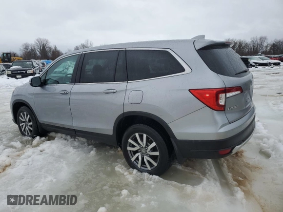 2022 Honda Pilot EX-L with VIN 5FNYF6H55NB037784, listed as a Copart auction lot 45500035 with 34,753 mi miles and Salvage Title. Bid and sale history available at carsss.com. Image 2.
