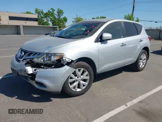 2013 Nissan Murano SV with VIN JN8AZ1MW1DW315816, listed as a IAAI auction lot 42099720 with 94,701 mi miles and . Bid and sale history available at DreamBid. Image 2.