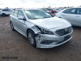 2015 Hyundai Sonata 2.4L Sport with VIN 5NPE34AF4FH036129, listed as a IAAI auction lot 41740812 with 79,483 mi miles. Bid and sale history available at carsss.com. Image 1.