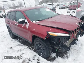 2017 Jeep Cherokee Sport with VIN 1C4PJMAB1HD225079, listed as a IAAI auction lot 40998022 with 128,690 mi miles. Bid and sale history available at carsss.com. Image 1.