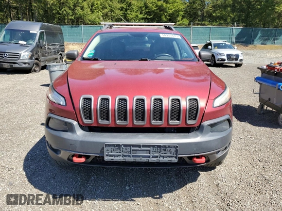 2014 Jeep Cherokee Trailhawk с VIN 1C4PJMBS8EW268056, выставлен на аукционе Copart как лот 54951885 с пробегом 111 678 миль миль и Списание • Salvage title. История ставок и продаж доступна на DreamBid. Изображение 5.