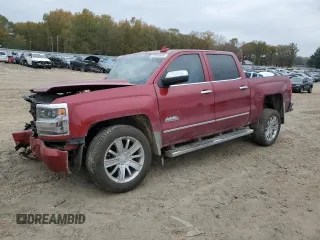 2018 Chevrolet Silverado 1500 High Country with VIN 3GCUKTEJ1JG444208, listed as a Copart auction lot 82848694 with Not Provided miles and Salvage Title. Bid and sale history available at DreamBid. Image 1.