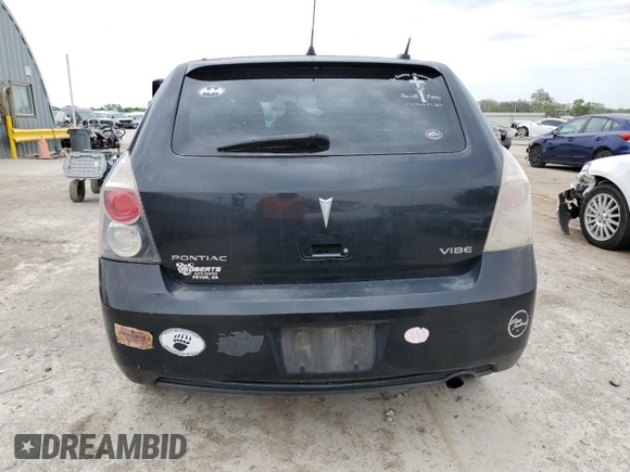 2009 Pontiac Vibe w/1SB with VIN 5Y2SP67059Z427437, listed as a Copart auction lot 66543194 with Not Provided miles and Salvage Title. Bid and sale history available at carsss.com. Image 6.