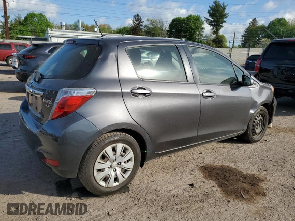 2013 Toyota Yaris L with VIN JTDKTUD32DD547099, listed as a Copart auction lot 54653615 with 153,439 mi miles and Salvage Title. Bid and sale history available at DreamBid. Image 3.