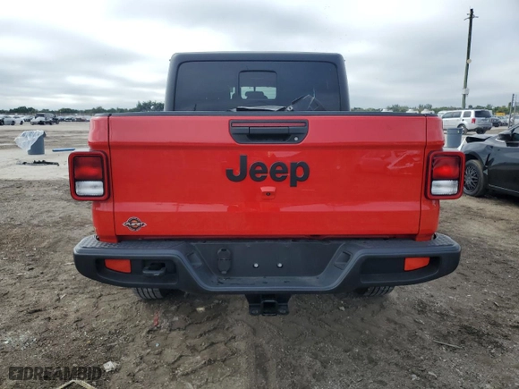 2022 Jeep Gladiator Texas Trail with VIN 1C6HJTAG7NL166395, listed as a Copart auction lot 42504605 with 18,555 mi miles and Salvage Title. Bid and sale history available at carsss.com. Image 6.