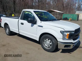 2018 Ford F-150 XL with VIN 1FTMF1CB7JKC77821, listed as a IAAI auction lot 41837002 with 128,867 mi miles. Bid and sale history available at carsss.com. Image 1.