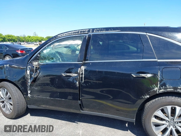 2016 Acura MDX w/Tech with VIN 5FRYD3H4XGB011596, listed as a IAAI auction lot 41692631 with 43,615 mi miles. Bid and sale history available at carsss.com. Image 15.