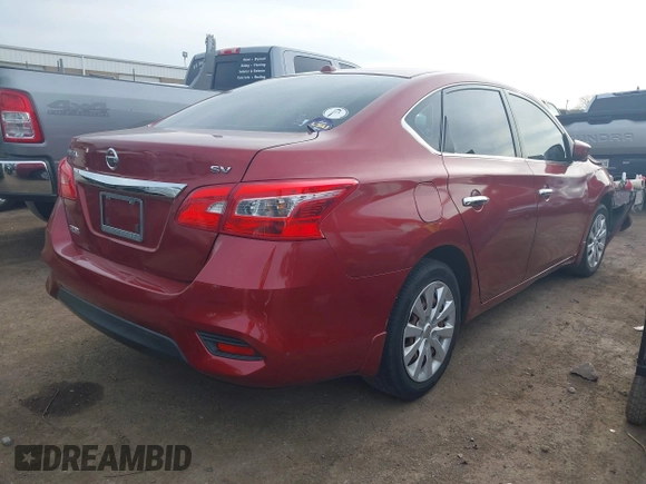 2016 Nissan Sentra S with VIN 3N1AB7APXGY315247, listed as a IAAI auction lot 41908966 with 141,268 mi miles and . Bid and sale history available at DreamBid. Image 4.