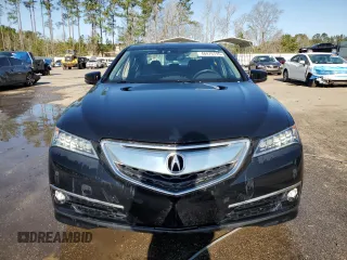 2015 Acura TLX Advance with VIN 19UUB2F79FA009585, listed as a Copart auction lot 48476795 with 89,985 mi miles and Salvage title. Bid and sale history available at DreamBid. Image 5.