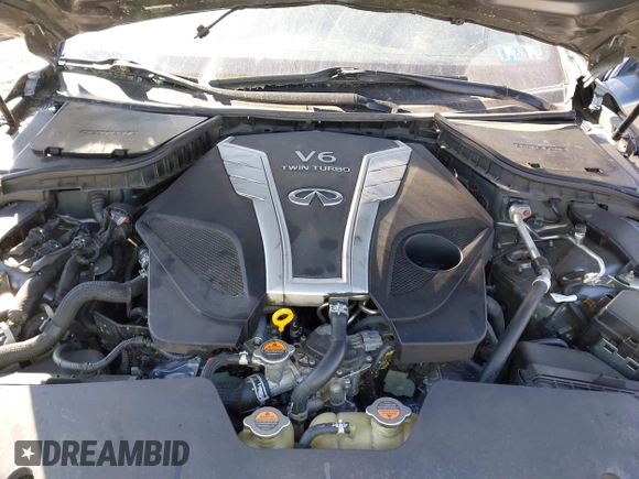 2018 Infiniti Q50 RED SPORT 400 with VIN JN1FV7AR7JM481248, listed as a IAAI auction lot 41645010 with 88,097 mi miles. Bid and sale history available at carsss.com. Image 10.