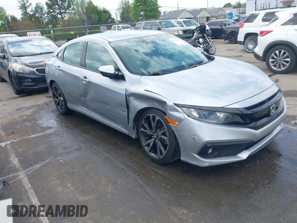 2021 Honda Civic Sport with VIN 2HGFC2F88MH530214, listed as a IAAI auction lot 41968361 with 60,869 mi miles and . Bid and sale history available at DreamBid. Image 1.