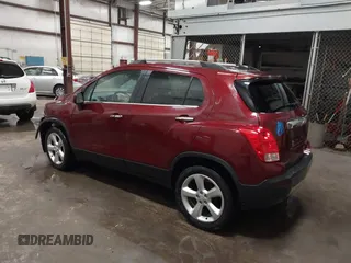 2016 Chevrolet Trax LTZ with VIN 3GNCJRSB9GL166289, listed as a IAAI auction lot 41674434 with 157,109 mi miles. Bid and sale history available at carsss.com. Image 3.
