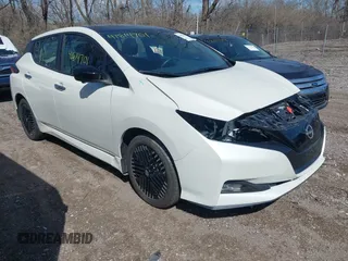 2023 Nissan LEAF SV Plus with VIN 1N4CZ1CV2PC557412, listed as a IAAI auction lot 41814701 with 28,513 mi miles and . Bid and sale history available at DreamBid. Image 1.