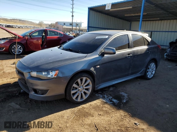 2011 Mitsubishi Lancer GTS with VIN JA32X8HWXBU009763, listed as a Copart auction lot 83205854 with 118,897 mi miles and Salvage Title. Bid and sale history available at carsss.com. Image 1.