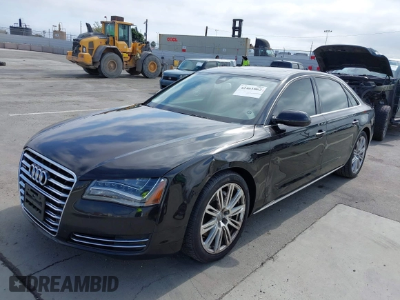 2013 Audi A8 3.0L with VIN WAURGAFD3DN005931, listed as a IAAI auction lot 42461062 with 113,899 mi miles and . Bid and sale history available at DreamBid. Image 2.