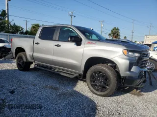 2025 Chevrolet Silverado 1500 with VIN 3GCUKFE80SG128699, listed as a Copart auction lot 52393645 with 5,759 mi miles and Salvage Title. Bid and sale history available at DreamBid. Image 4.