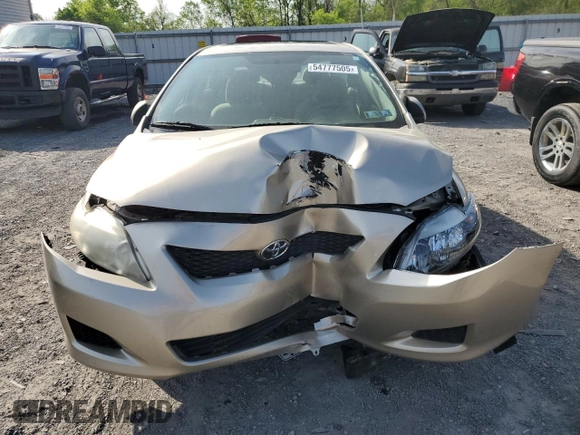 2009 Toyota Corolla with VIN 2T1BU40E09C028920, listed as a Copart auction lot 54777505 with Not Provided miles and Salvage Title. Bid and sale history available at carsss.com. Image 5.