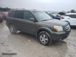 2006 Honda Pilot EX-L with VIN 5FNYF185X6B027661, listed as a Copart auction lot 85725354 with 171,748 mi miles and Salvage Title. Bid and sale history available at carsss.com. Image 4.