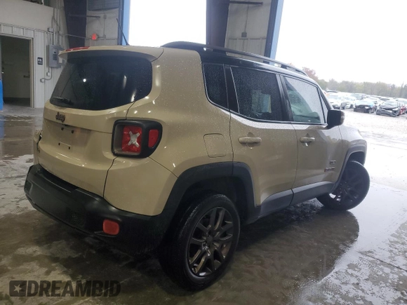 2016 Jeep Renegade Latitude with VIN ZACCJBBT4GPD21105, listed as a Copart auction lot 78734764 with 118,650 mi miles and Salvage Title. Bid and sale history available at carsss.com. Image 3.