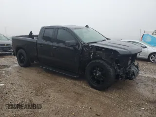 2021 Chevrolet Silverado 1500 Custom with VIN 1GCRWBEK6MZ254003, listed as a Copart auction lot 42104045 with 52,684 mi miles and Salvage Title. Bid and sale history available at DreamBid. Image 4.