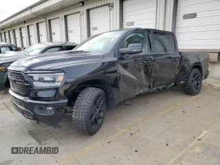 2024 Ram 1500 Laramie with VIN 1C6SRFJT1RN116583, listed as a Copart auction lot 81838314 with 34,331 mi miles and Salvage title. Bid and sale history available at DreamBid. Image 1.