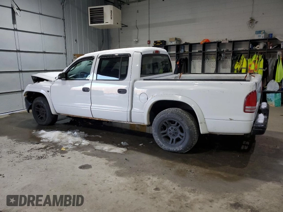 2004 Dodge Dakota Sport with VIN 1D7HL38K24S579283, listed as a Copart auction lot 83004224 with 0 mi miles and Salvage Title. Bid and sale history available at carsss.com. Image 2.