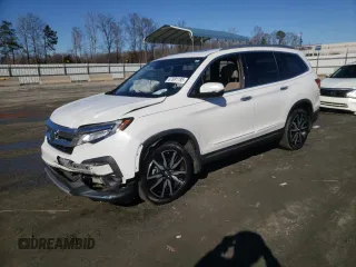 2021 Honda Pilot Touring 8-Passenger with VIN 5FNYF5H94MB001855, listed as a Copart auction lot 87891185 with 55,097 mi miles and Salvage Title. Bid and sale history available at DreamBid. Image 1.