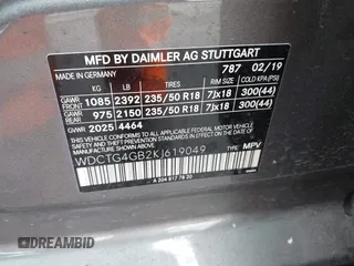 2019 Mercedes-Benz GLA 250 z VIN WDCTG4GB2KJ619049, wystawiony jako IAAI lot #41778239 z przebiegiem 25 030 mil mil oraz . Historia ofert i sprzedaży dostępna na DreamBid. Obrazek 9.