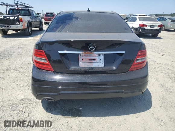 2014 Mercedes-Benz C 250 Sport with VIN WDDGF4HB9EA954117, listed as a Copart auction lot 59468405 with 132,028 mi miles and Salvage title. Bid and sale history available at DreamBid. Image 6.