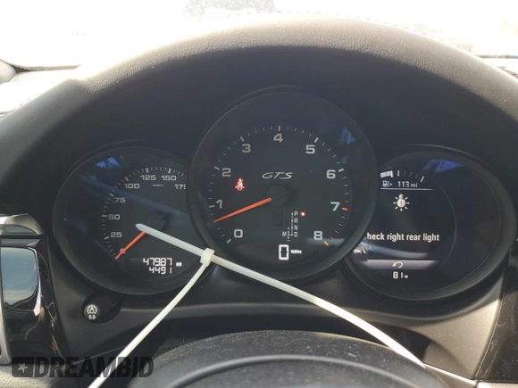 2017 Porsche Macan GTS with VIN WP1AG2A50HLB53198, listed as a Copart auction lot 49955915 with 47,987 mi miles and Salvage Title. Bid and sale history available at DreamBid. Image 9.