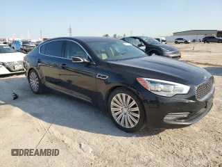 2015 Kia K900 Premium with VIN KNALU4D47F6024742, listed as a Copart auction lot 47054335 with 136,800 mi miles and Salvage Title. Bid and sale history available at carsss.com. Image 4.
