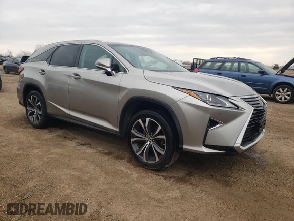 2018 Lexus RX 350L Premium with VIN JTJDZKCA7J2007053, listed as a Copart auction lot 53824585 with 100,725 mi miles and Salvage Title. Bid and sale history available at DreamBid. Image 4.