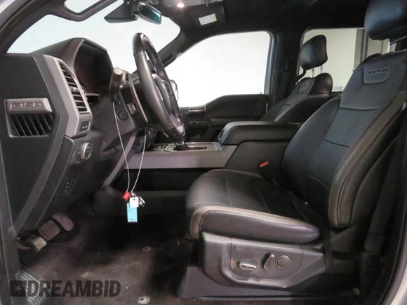 2017 Ford F-150 Raptor with VIN 1FTFW1RG7HFA87001, listed as a Copart auction lot 48576965 with 110,157 mi miles and Salvage Title. Bid and sale history available at carsss.com. Image 9.