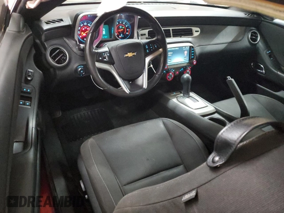 2014 Chevrolet Camaro LT with VIN 2G1FB1E36E9171189, listed as a Copart auction lot 57162165 with 117,192 mi miles and Salvage title. Bid and sale history available at DreamBid. Image 8.