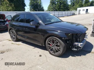 2021 Audi SQ5 Premium Plus with VIN WA1B4AFY7M2032061, listed as a Copart auction lot 59456094 with 15,309 mi miles and Salvage Title. Bid and sale history available at DreamBid. Image 4.