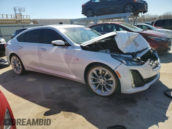 2020 Cadillac CT5 Premium Luxury with VIN 1G6DN5RK6L0152182, listed as a Copart auction lot 49895975 with 101,156 mi miles and Salvage title. Bid and sale history available at DreamBid. Image 4.