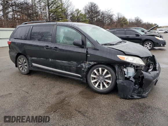 2019 Toyota Sienna LE with VIN 5TDJZ3DC5KS219388, listed as a Copart auction lot 51489465 with 162,353 mi miles and Salvage Title. Bid and sale history available at carsss.com. Image 4.
