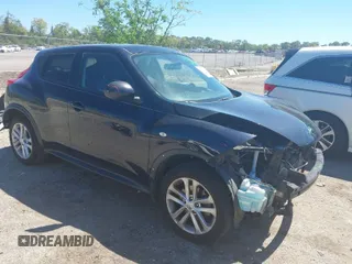 2014 Nissan Juke S with VIN JN8AF5MR1ET451280, listed as a IAAI auction lot 41821854 with 156,632 mi miles. Bid and sale history available at carsss.com. Image 1.