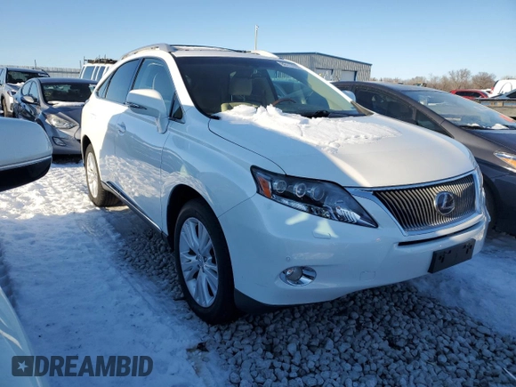 2011 Lexus RX 450h with VIN JTJBC1BA3B2420951, listed as a Copart auction lot 88117905 with 128,714 mi miles and Salvage title. Bid and sale history available at DreamBid. Image 4.