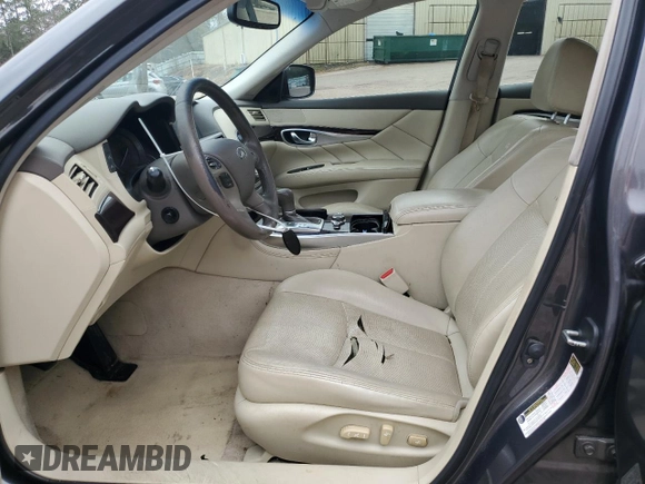 2012 Infiniti M37 with VIN JN1BY1AR8CM390754, listed as a Copart auction lot 84196764 with 141,360 mi miles and Salvage Title. Bid and sale history available at carsss.com. Image 7.