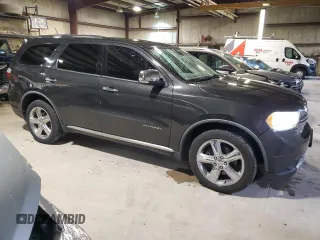 2011 Dodge Durango Citadel with VIN 1D4SE5GT4BC613797, listed as a Copart auction lot 54893175 with 196,840 mi miles and Salvage title. Bid and sale history available at DreamBid. Image 4.