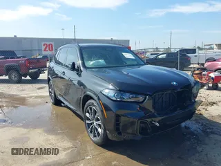 2025 BMW X5 sDrive40i with VIN 5UX13EU02S9Y55556, listed as a IAAI auction lot 41177621 with 272 mi miles. Bid and sale history available at carsss.com. Image 1.