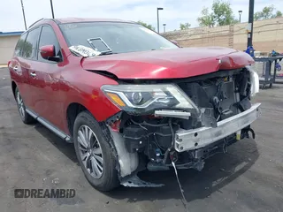 2019 Nissan Pathfinder SL with VIN 5N1DR2MN4KC638354, listed as a IAAI auction lot 42239557 with 75,011 mi miles and . Bid and sale history available at DreamBid. Image 1.
