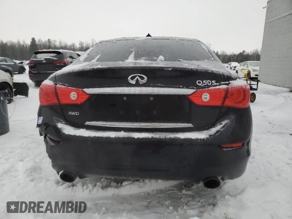 2017 Infiniti Q50 3.0t Signature Edition with VIN JN1EV7ARXHM841053, listed as a Copart auction lot 43552075 with 74,034 mi miles and Clean Title. Bid and sale history available at carsss.com. Image 6.